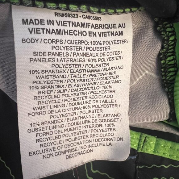 Nike Dri Fit Crew Running Short Black and Green Size Medium - Picture 10 of 12